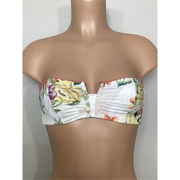 New. Isabella Rose floral bandeau bikini top. Retails $80. Small - Picture 4 of 8
